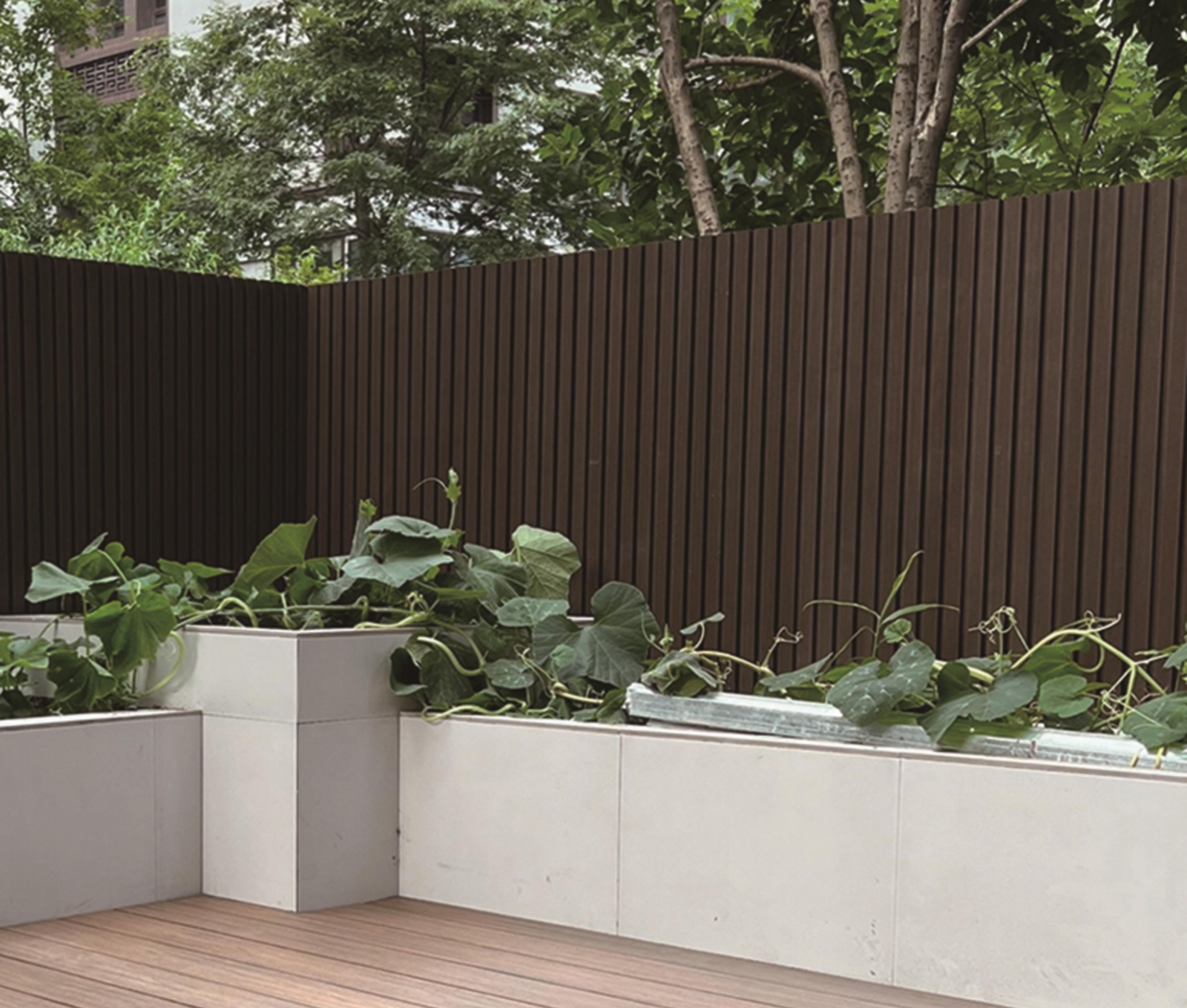 Installation Case of Outdoor PE Wood-plastic