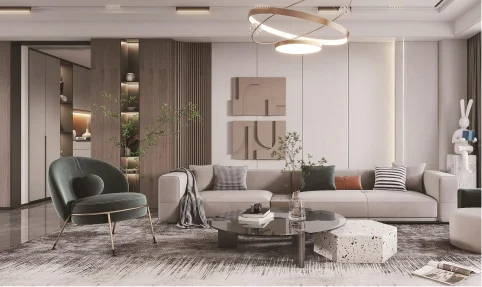 luxury wood grain finish integrated wall board for home renovation