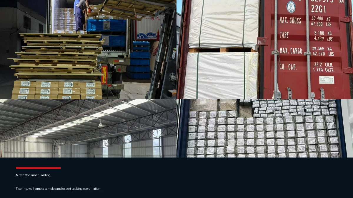 Mixed Container Loading for Flooring and Wall Panel Buyers