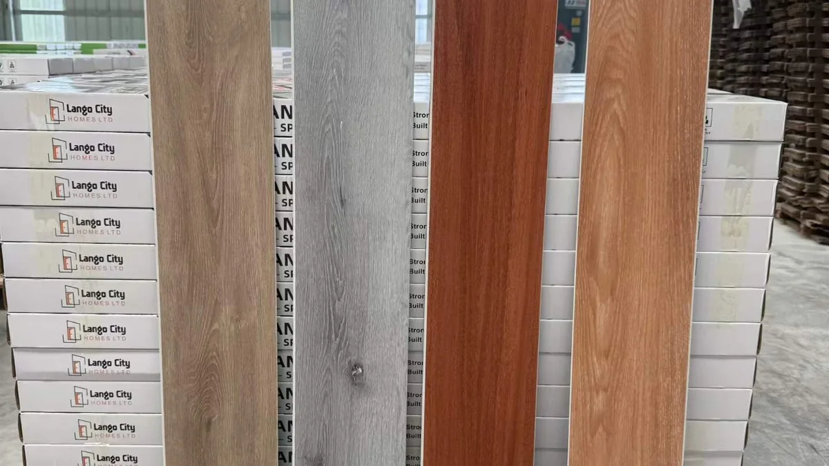 SPC flooring samples for import projects